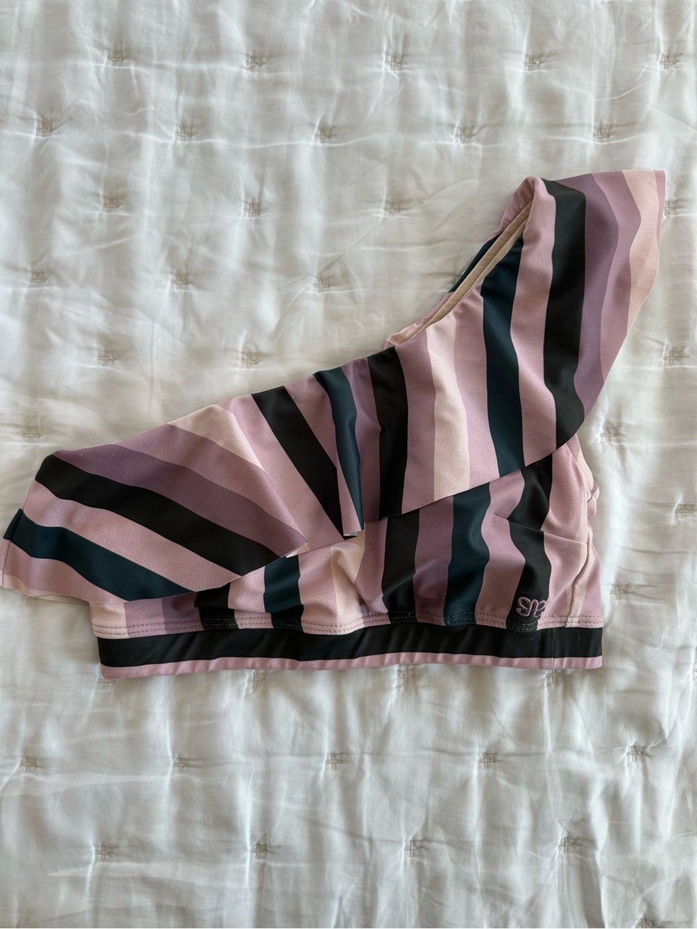Albion Fit Icon Wave Crop Swim Top
